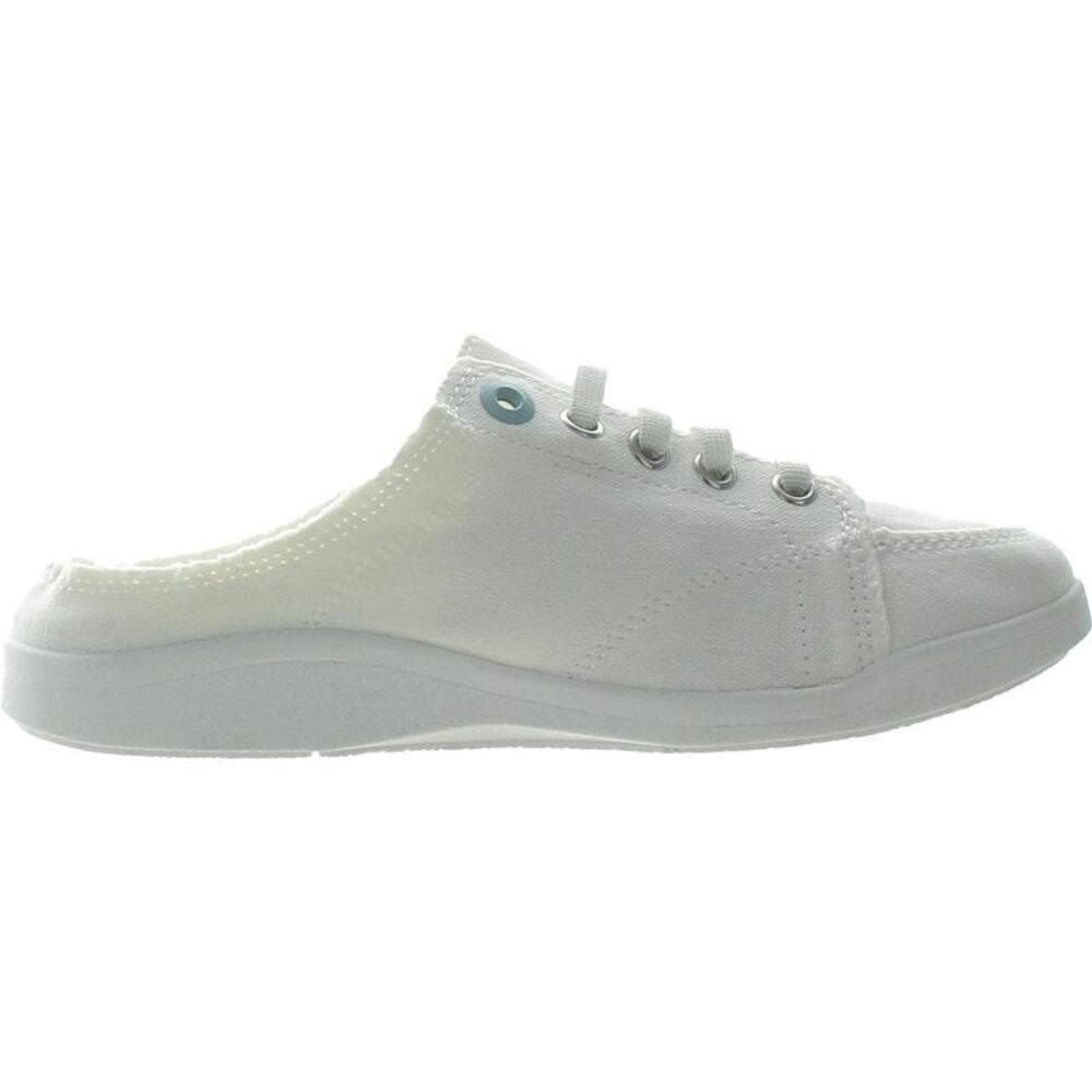 Vionic Beach Womens Breeze  White Canvas Mule Slip-On Sneakers Shoes - Picture 2 of 5